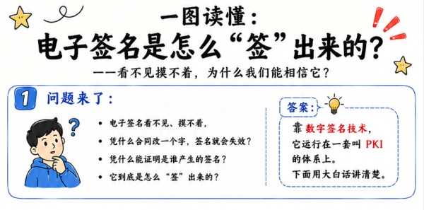 一图读懂 | 电子签名是怎么“签”出来的？